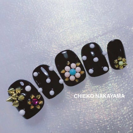#ネイル,#スタッズネイルのネイルデザイン