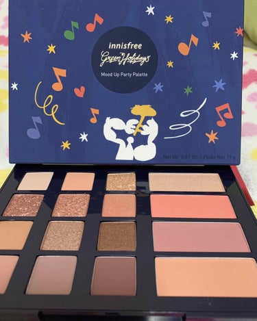 ムードアップパーティ パレット 2019 Holiday Limited Edition/innisfree/メイクアップキットを使ったクチコミ（1枚目）