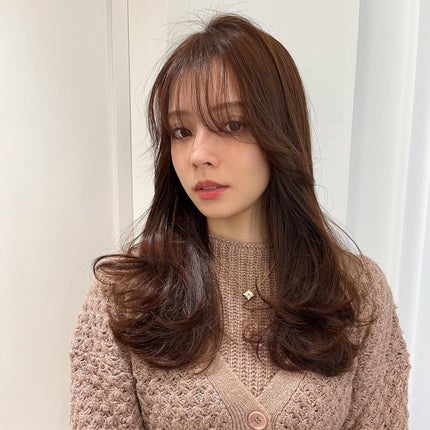 HARUNA on LIPS 「.前髪あり、なし、両方欲張れる長さ。✨.スタイリングは乾かし方..」(3枚目)