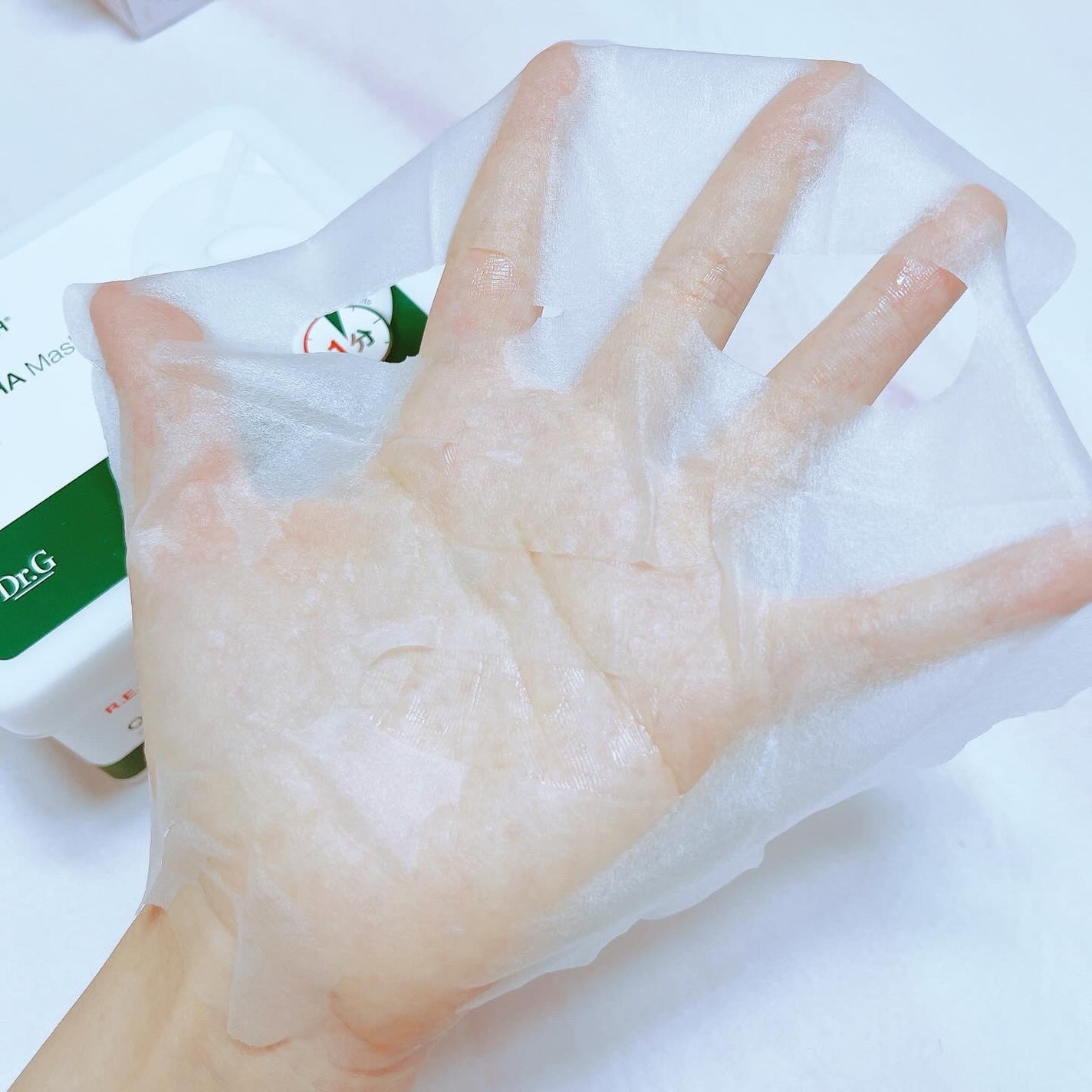 レッドブレミッシュクイックPHAシートマスク/Dr.G/シートマスク・パックを使ったクチコミ(3枚目)