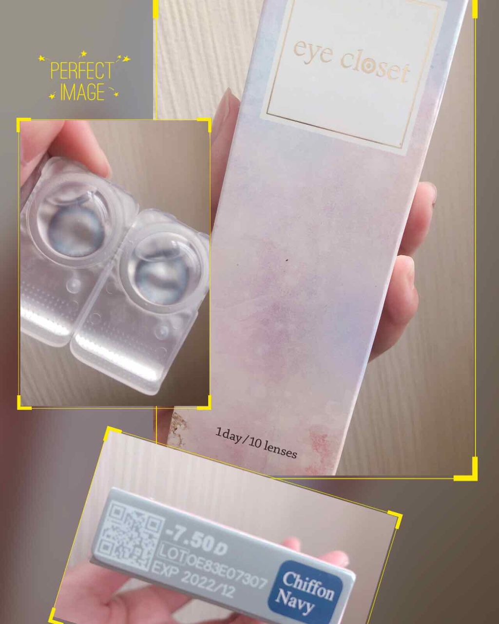 eye closet １day SweetSeries（アイクローゼットワンデー スウィートシリーズ） CHIFFON NAVY/EYE CLOSET/ワンデー（１DAY）カラコンを使ったクチコミ（1枚目）