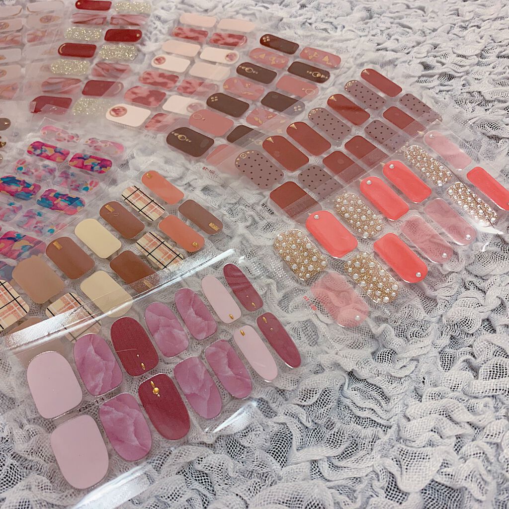 ネイルシール/Qoo10/ネイルシールを使ったクチコミ(5枚目)