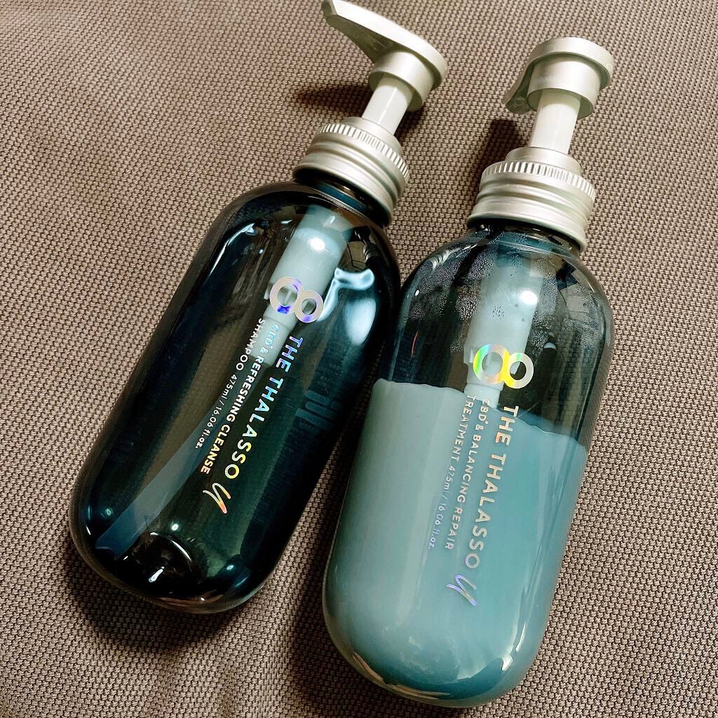 エイトザタラソ ユー CBD&リフレッシング クレンズ 美容液シャンプー/CBD&バランシング ダメージリペア 美容液ヘアトリートメント/エイトザタラソ/市販シャンプーを使ったクチコミ(1枚目)