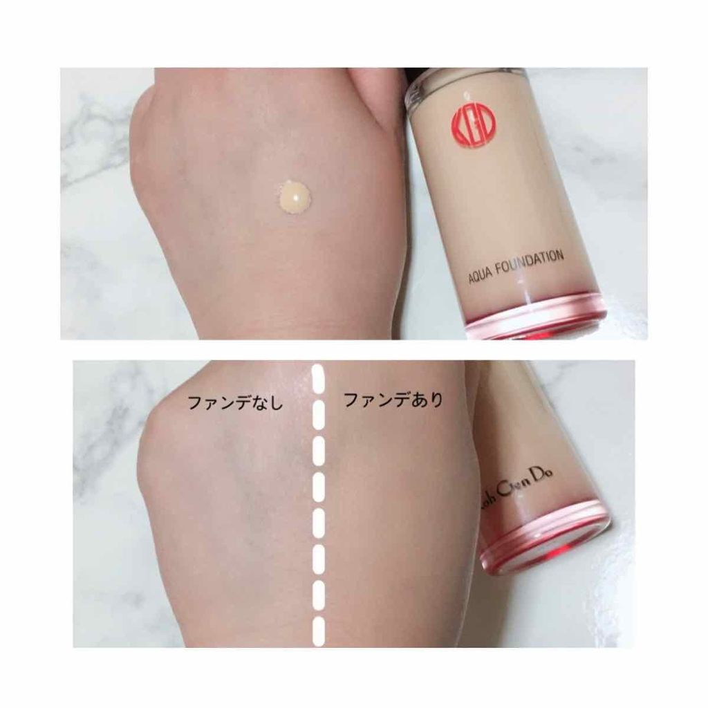 マイファンスィー アクアファンデーション/Koh Gen Do/リキッドファンデーションを使ったクチコミ(2枚目)