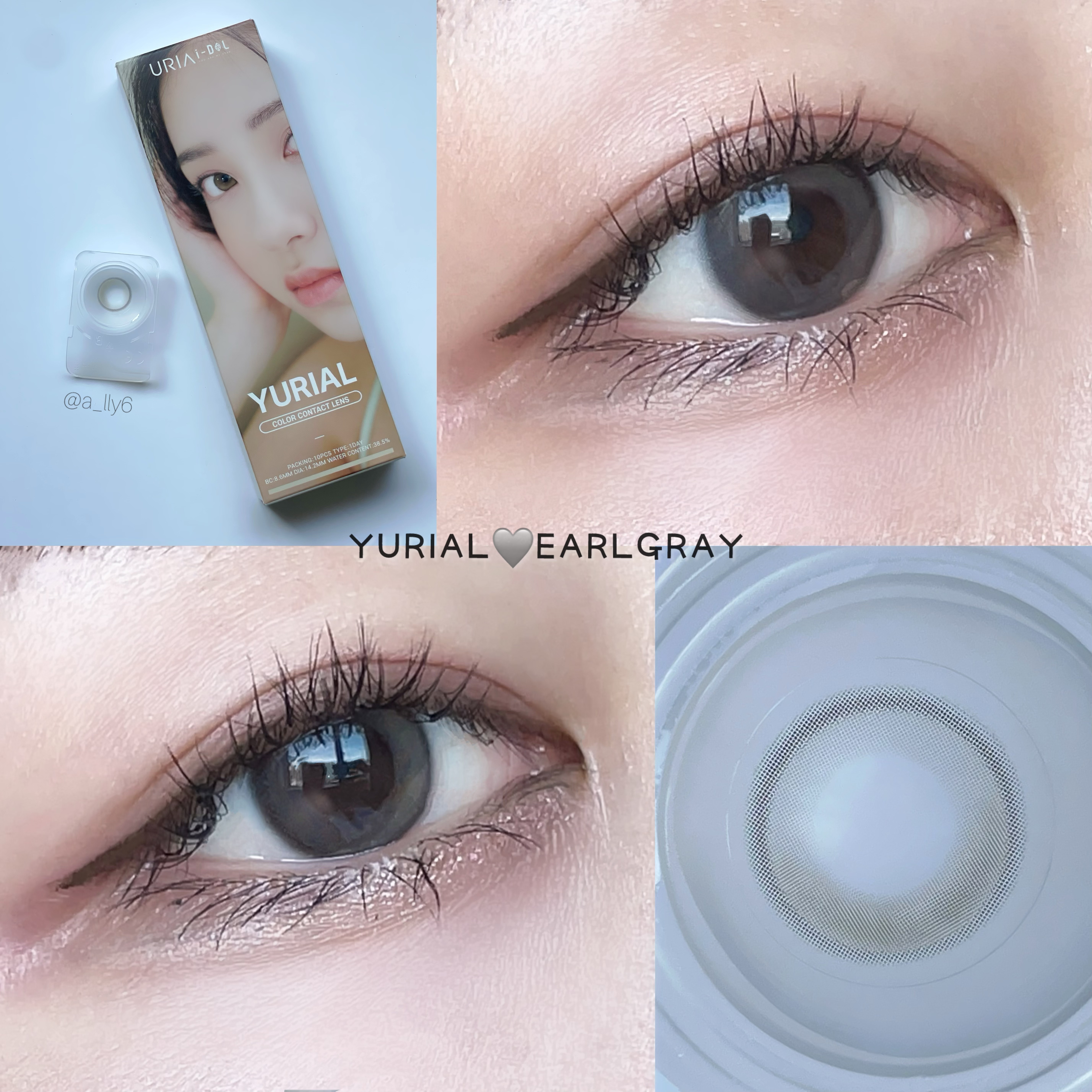 eyeis 1day エッセンシャルグレー/URIA i-DOL/ワンデー（１DAY）カラコンを使ったクチコミ（2枚目）