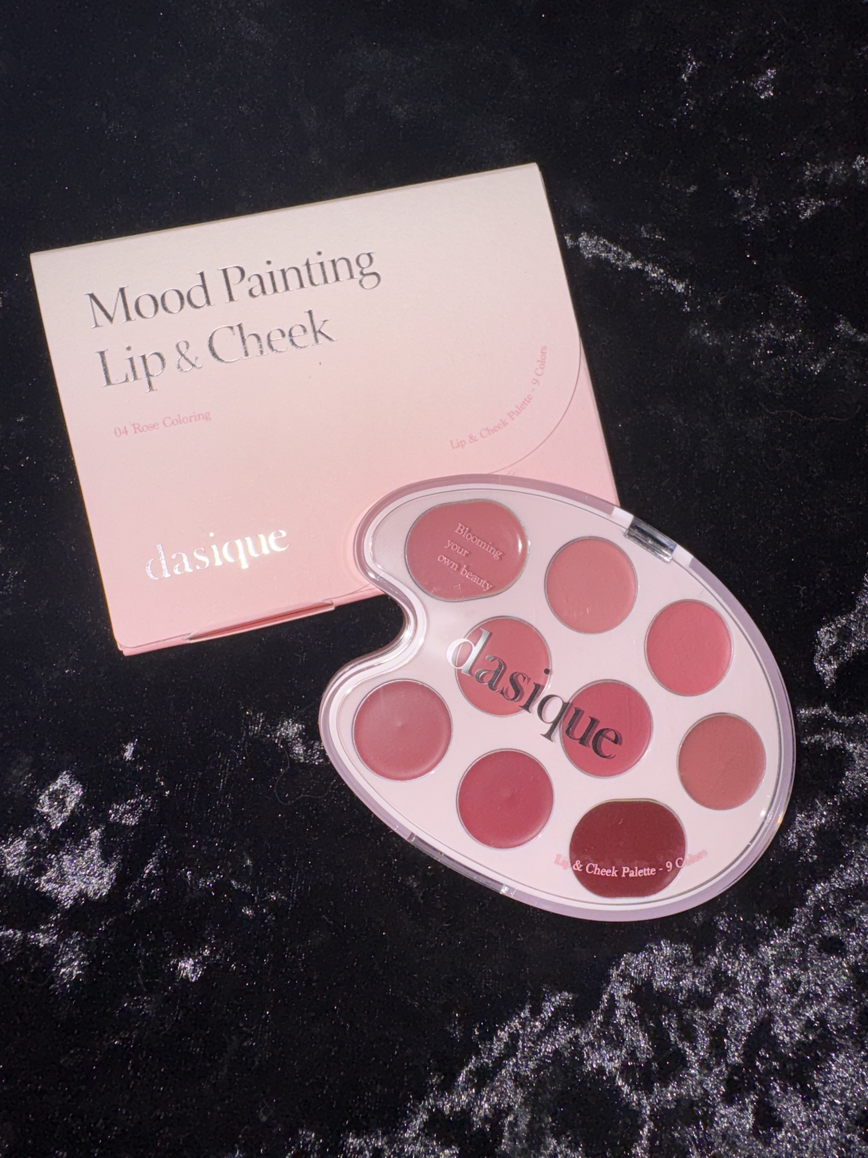 ムードペインティングリップアンドチークパレット 04ローズカラーリング/dasique/マルチパレットを使ったクチコミ（1枚目）
