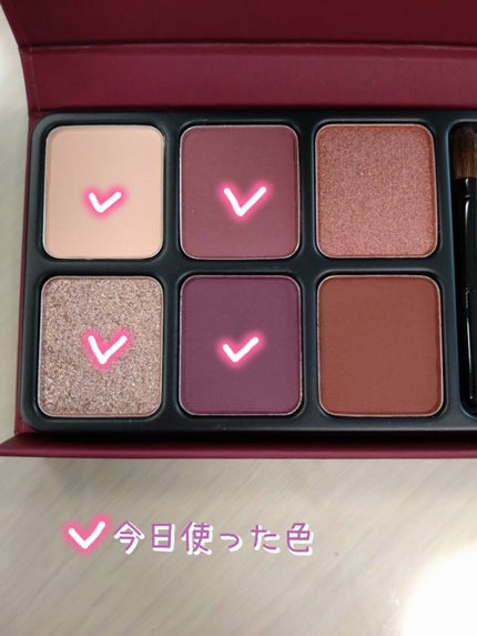 アイカラーパレット パープルブラッサム/heme/アイシャドウパレットを使ったクチコミ(2枚目)