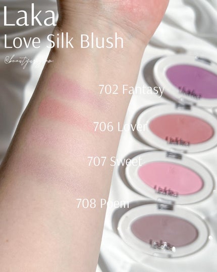 ラブシルクブラッシュ/Laka/パウダーチークを使ったクチコミ(6枚目)