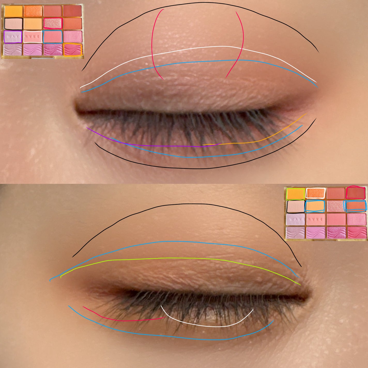 ソフトブラーリングアイパレット/wakemake/アイシャドウパレットを使ったクチコミ(8枚目)