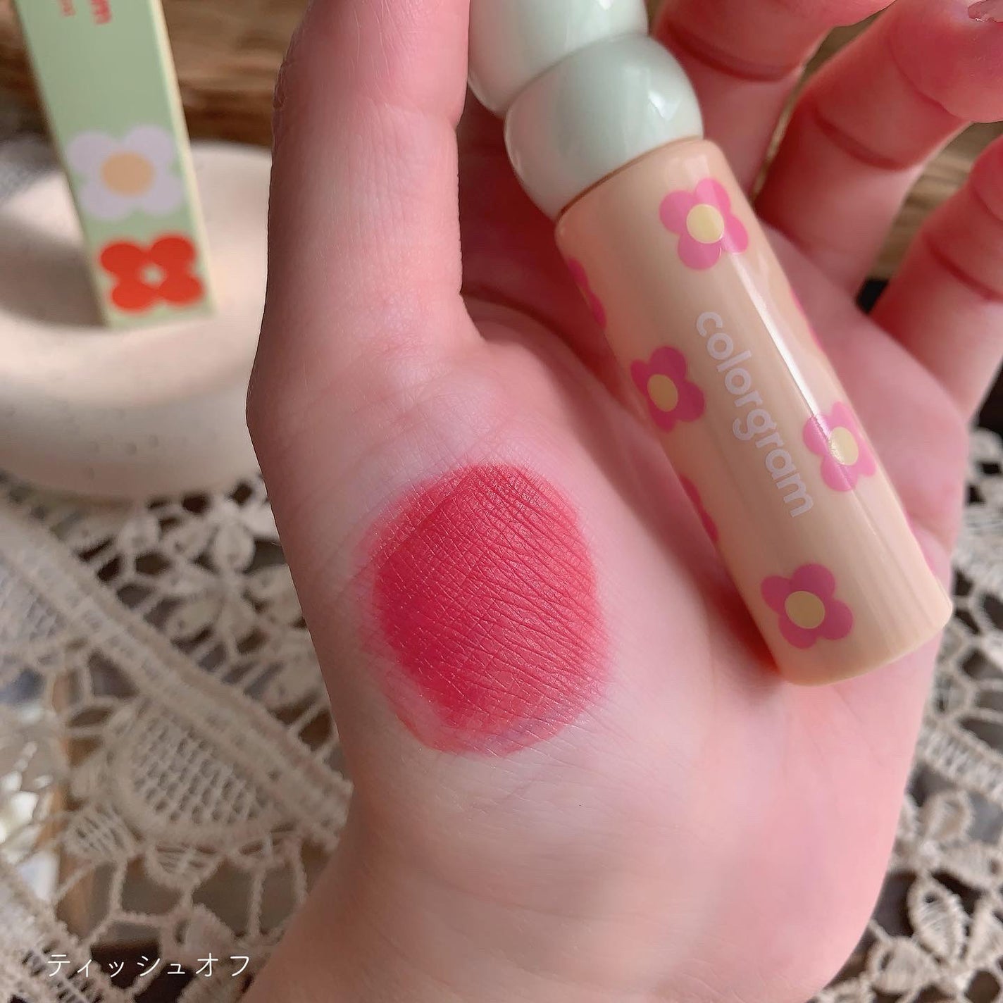 タンフルグラスティント/Colorgram/リップティントを使ったクチコミ(4枚目)