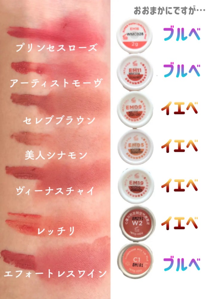 スーパーマットリップ&チークマッド/INTO U/口紅を使ったクチコミ(5枚目)