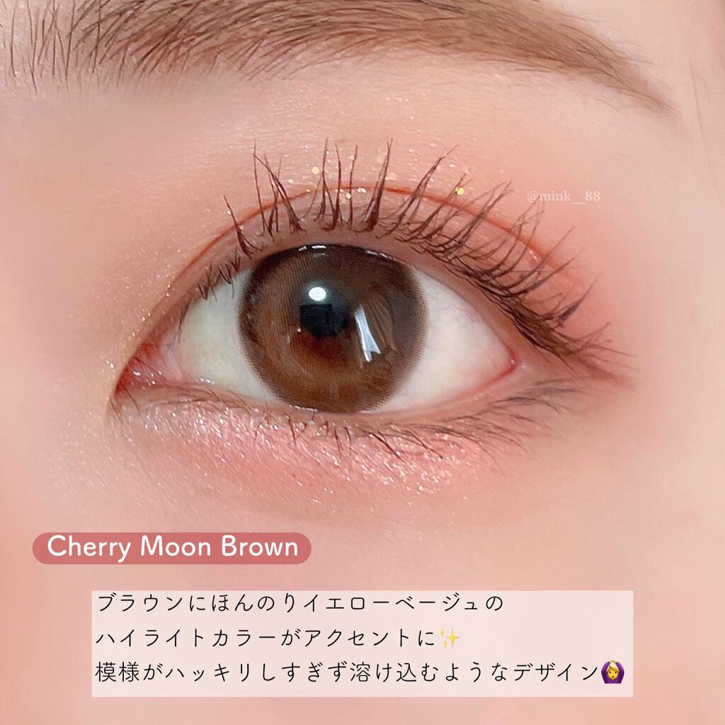 Cherry moon 1Month/OLENS/カラーコンタクトレンズを使ったクチコミ(3枚目)