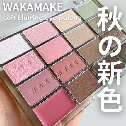 ソフトブラーリングアイパレット/wakemake/アイシャドウパレットを使ったクチコミ(1枚目)