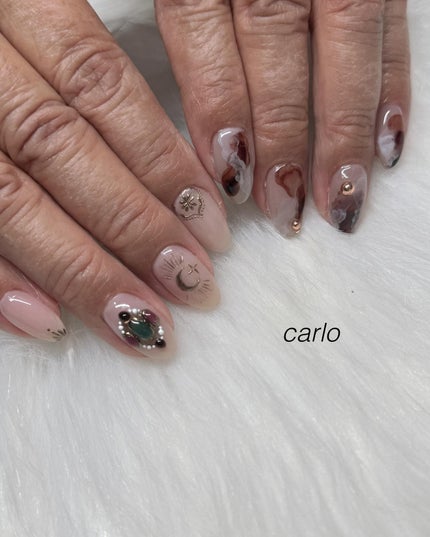 YUKA on LIPS 「【☾150minart】所沢市ネイルサロン|Carlo.ink..」(1枚目)