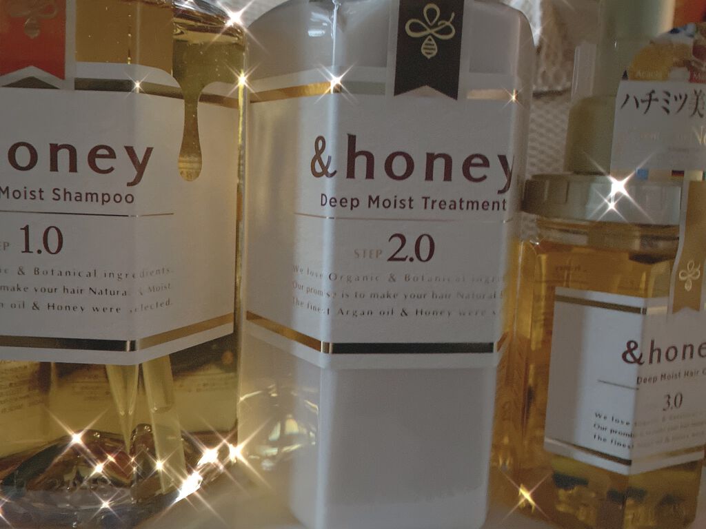 ディープモイスト シャンプー1.0／ヘアトリートメント2.0/&honey/市販シャンプーを使ったクチコミ（1枚目）