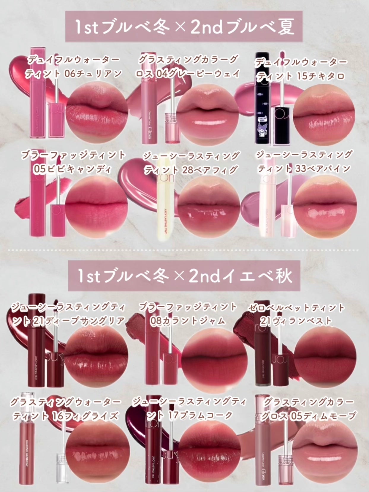 ジューシーラスティングティント/rom&nd/リップティントを使ったクチコミ(7枚目)