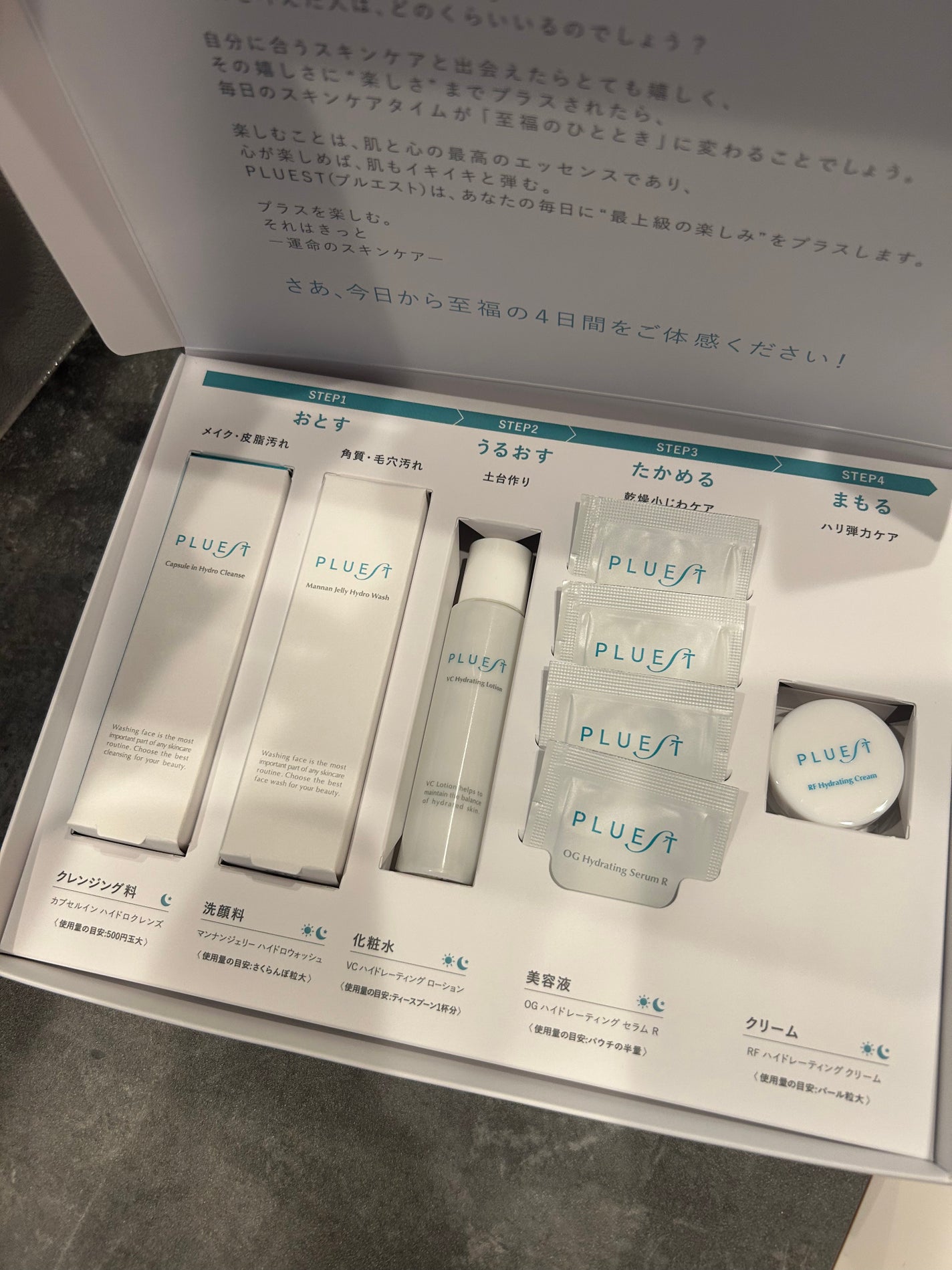 集中トライアル 5点セット/PLUEST/スキンケアキットを使ったクチコミ(2枚目)