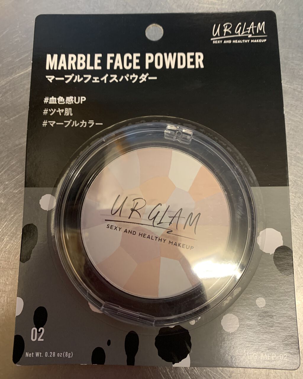 UR GLAM　MARBLE FACE POWDER/U R GLAM/プレストパウダーを使ったクチコミ（2枚目）