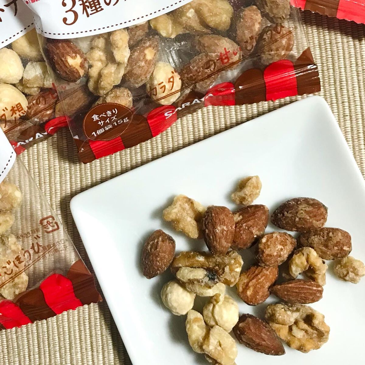 ラカント 低糖質3種のスイートナッツ/ラカント/低糖質食品を使ったクチコミ(3枚目)