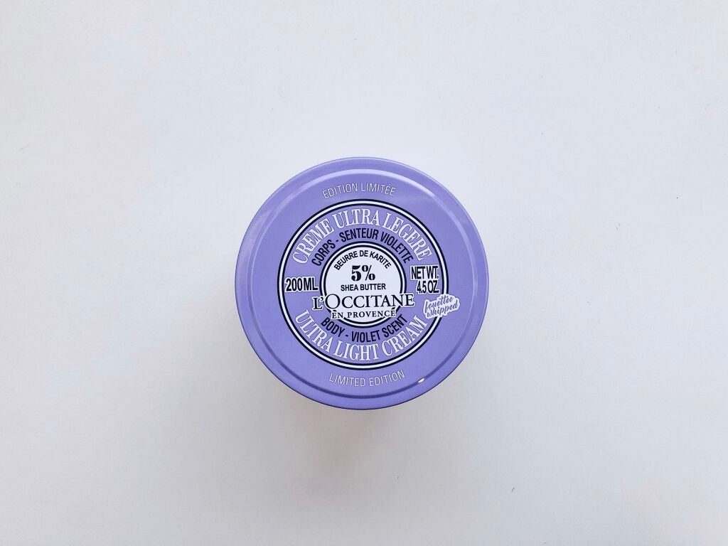 カラーユアシア スノーシア ボディクリーム(ヴァイオレット)/L'OCCITANE/ボディクリームを使ったクチコミ(2枚目)