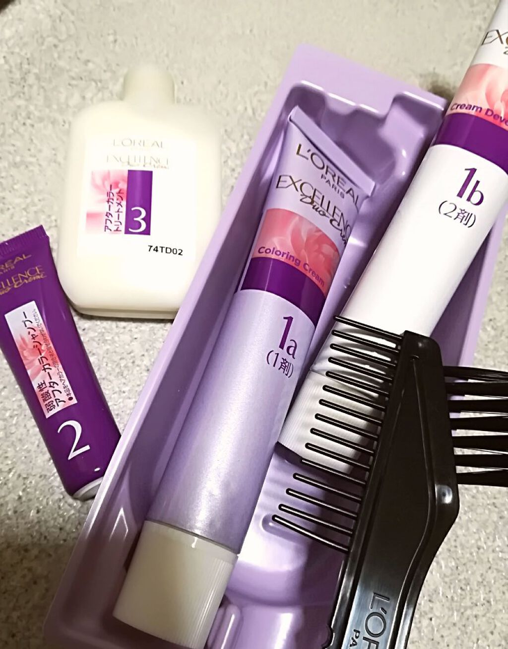 エクセランス R クリームタイプ /ロレアル パリ/ヘアカラーを使ったクチコミ（1枚目）