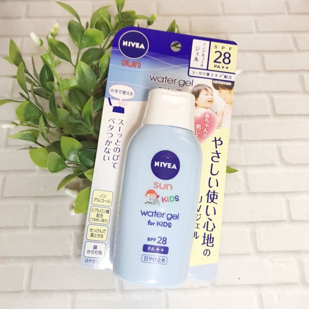 ニベアUV ウォータージェル こども用 SPF28/ニベア/日焼け止めジェルを使ったクチコミ（1枚目）