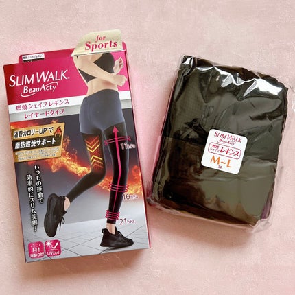 スリムウォーク Beau-Acty 燃焼シェイプレギンス/SLIMWALK/着圧ソックス・レギンスを使ったクチコミ(2枚目)