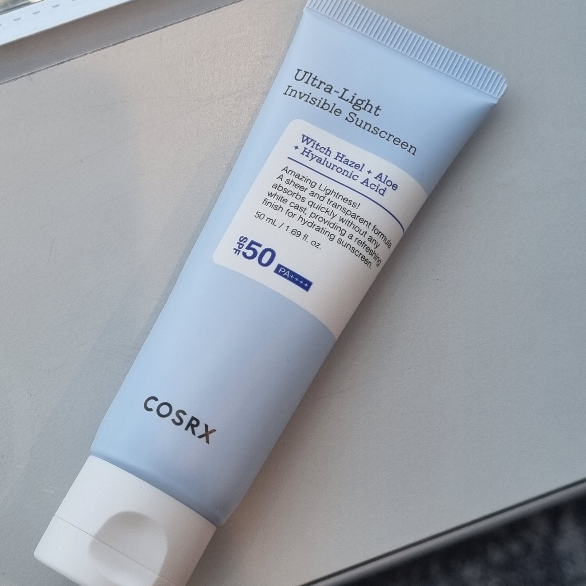 ウルトラライト透明UVクリーム/COSRX/日焼け止めクリームを使ったクチコミ（1枚目）