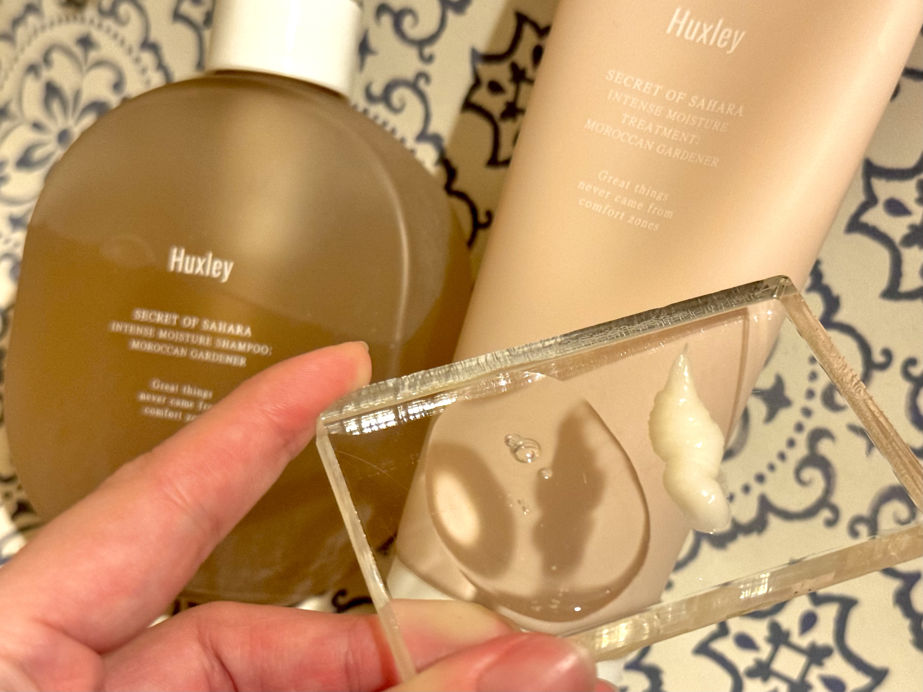 インテンスモイスチャーシャンプー/トリートメント モロッカンガーデナー/Huxley/市販シャンプーを使ったクチコミ（2枚目）