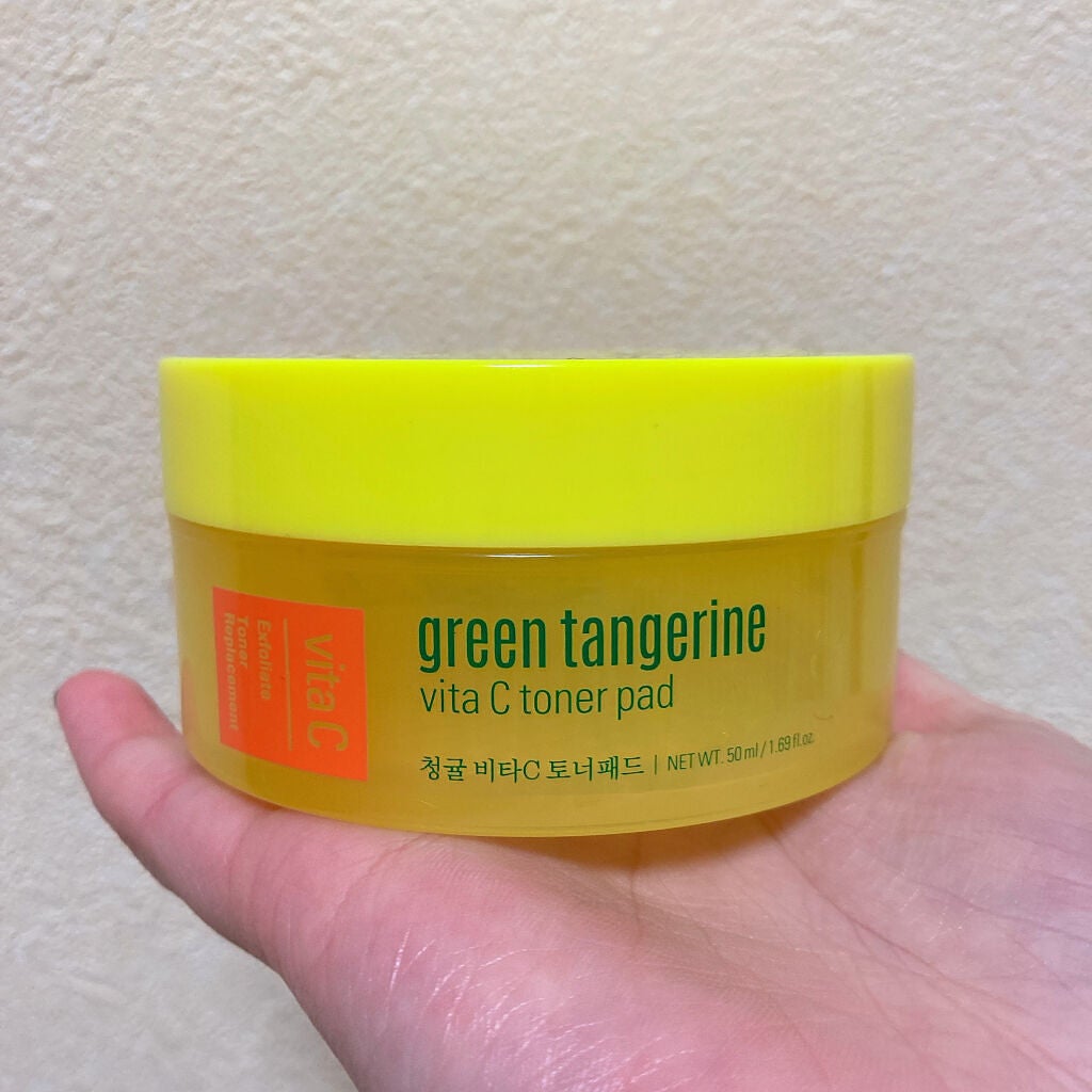グリーンタンジェリン ビタCダークスポットケアパッド/goodal/トナーパッドを使ったクチコミ(1枚目)