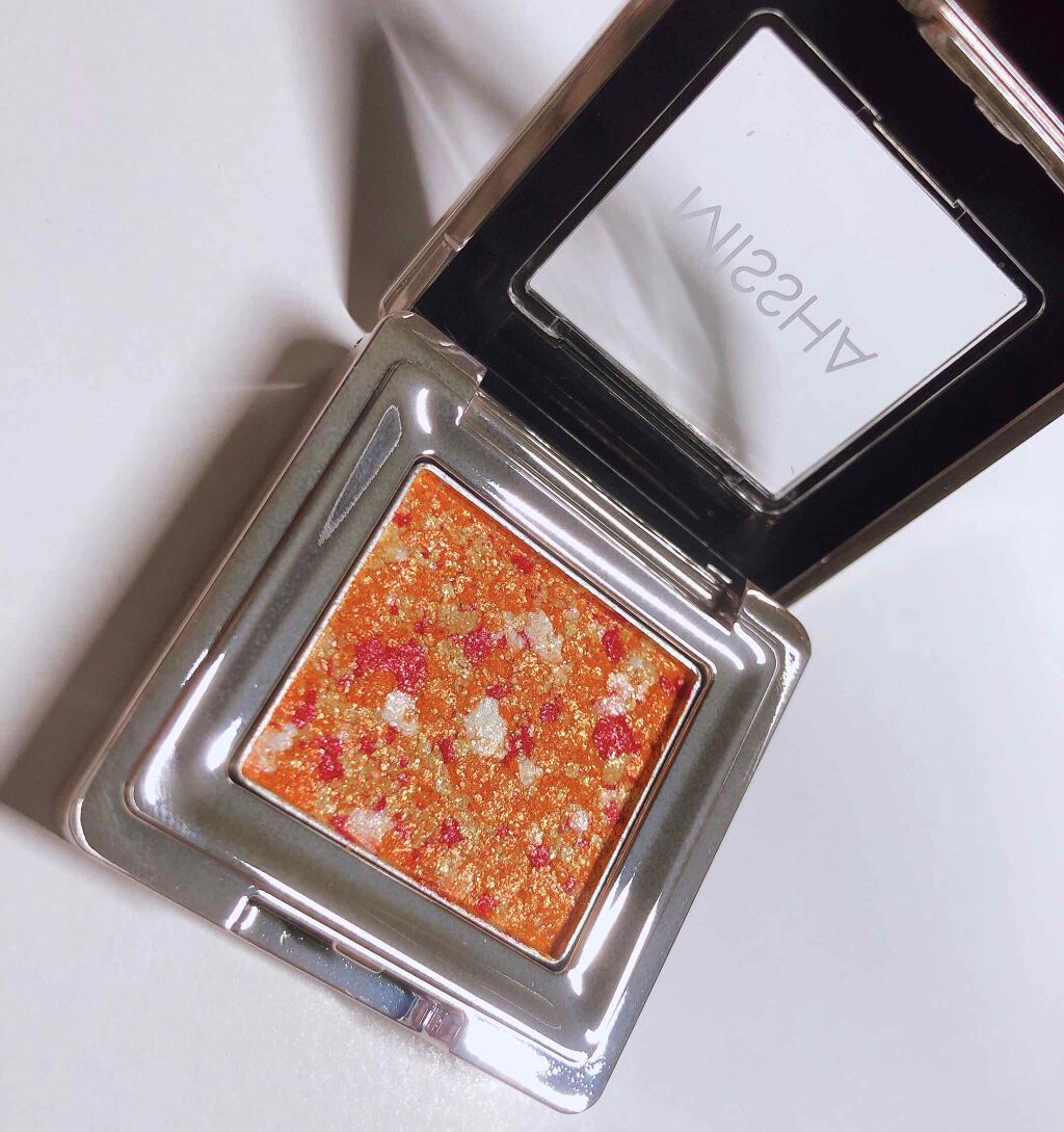 グリッタープリズム シャドウ GOR01 マンゴープリズム/MISSHA/グリッターを使ったクチコミ（2枚目）