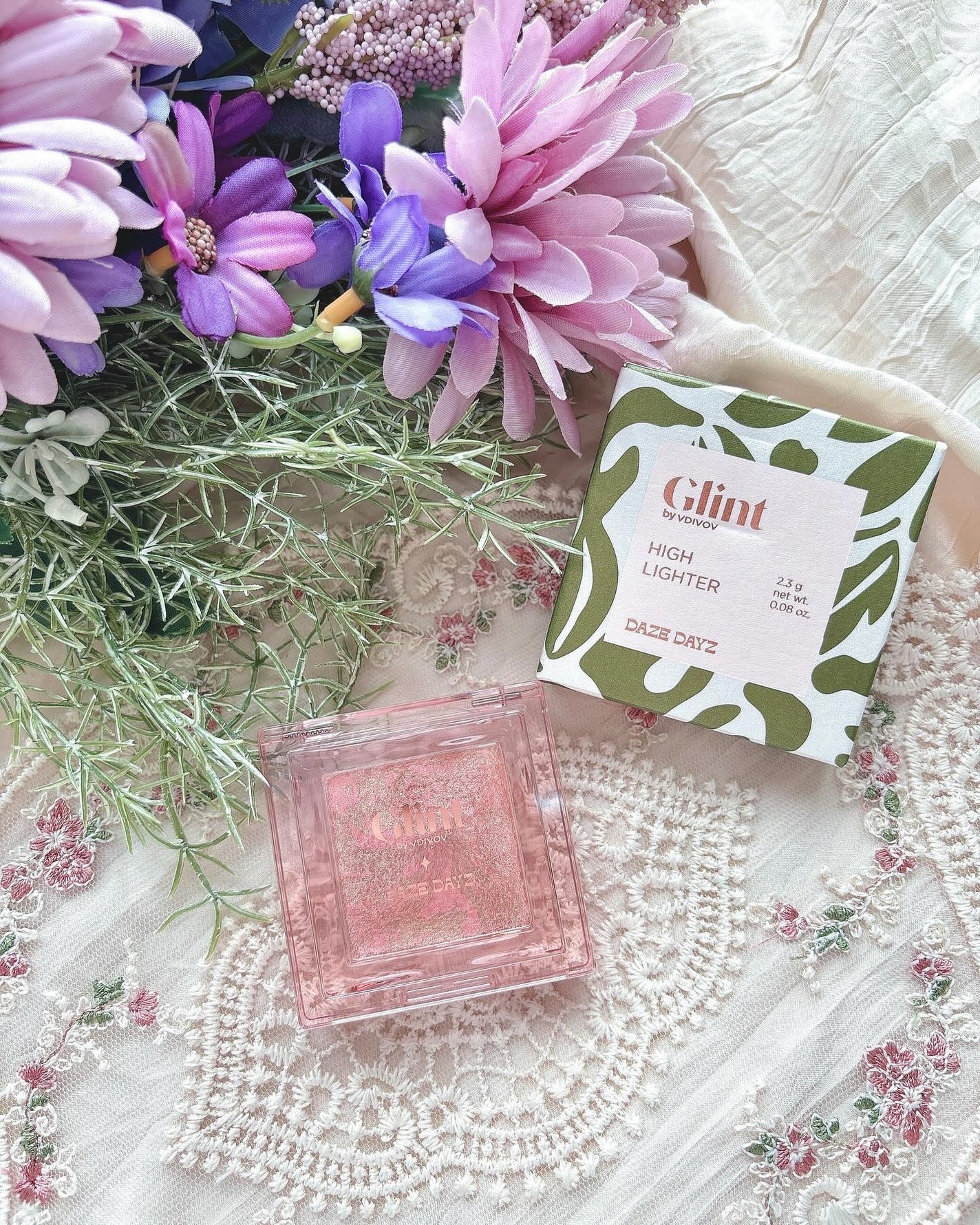 マーブルベイクドハイライター/Glint/パウダーハイライトを使ったクチコミ(6枚目)