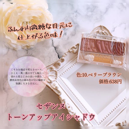 トーンアップアイシャドウ/CEZANNE/アイシャドウパレットを使ったクチコミ(1枚目)