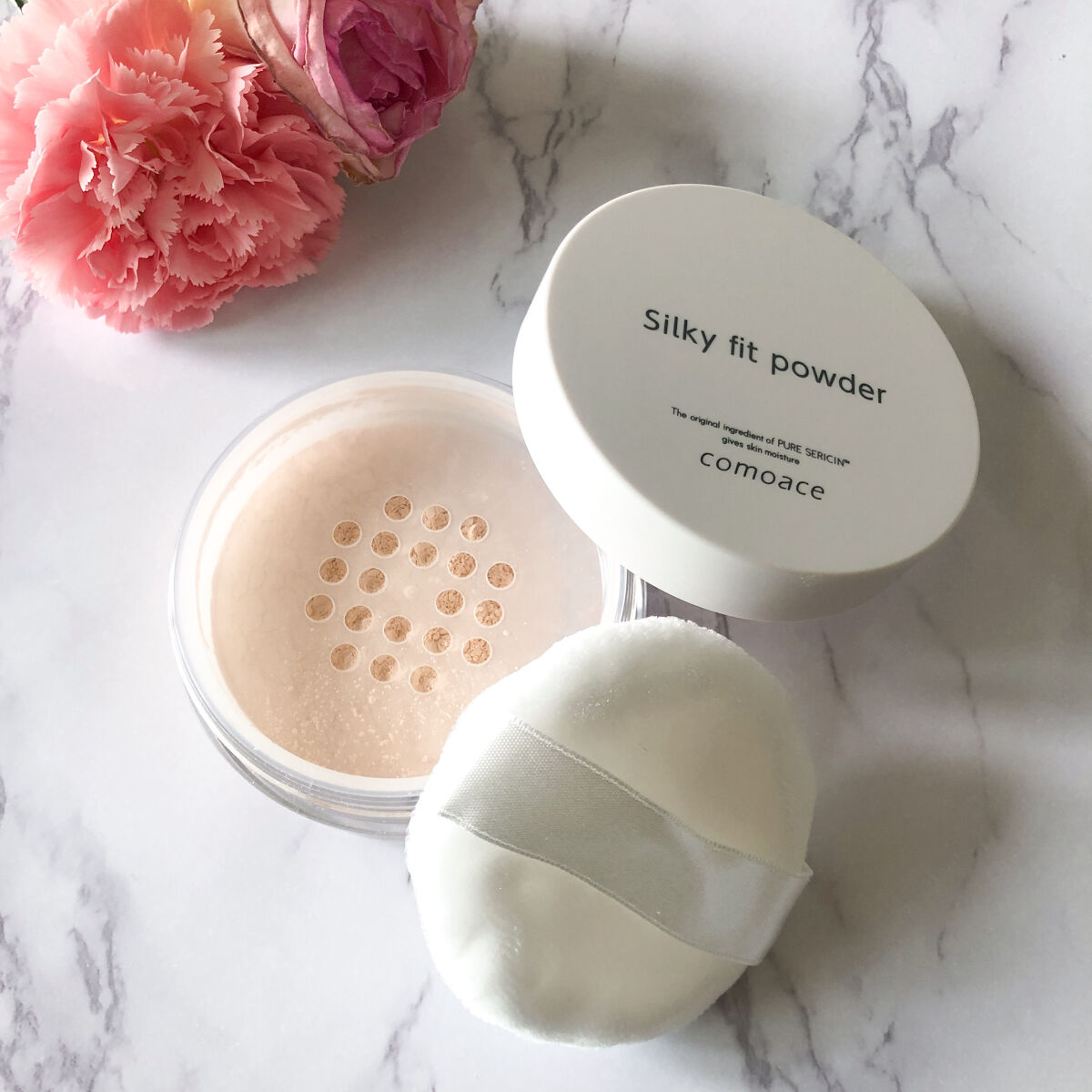 シルキーフィットパウダー /コモエース/ルースパウダーを使ったクチコミ（2枚目）
