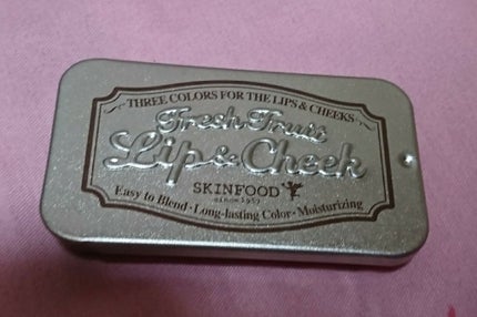 フレッシュフルーツ リップ&チーク トリオ/SKINFOOD/ジェル・クリームチークを使ったクチコミ(1枚目)