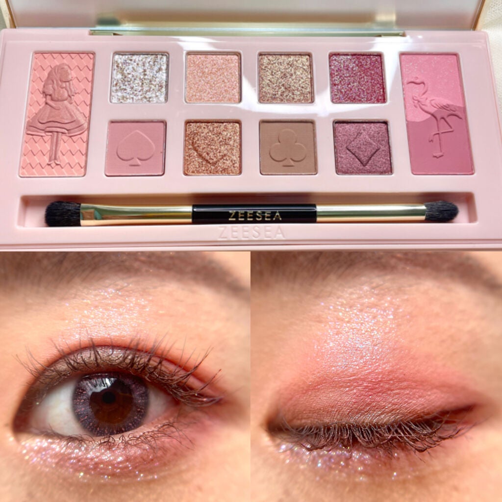 アリスドリームランドシリーズ 12色アイシャドウパレット(ZEESEA×大英博物館)/ZEESEA/アイシャドウパレットを使ったクチコミ(3枚目)