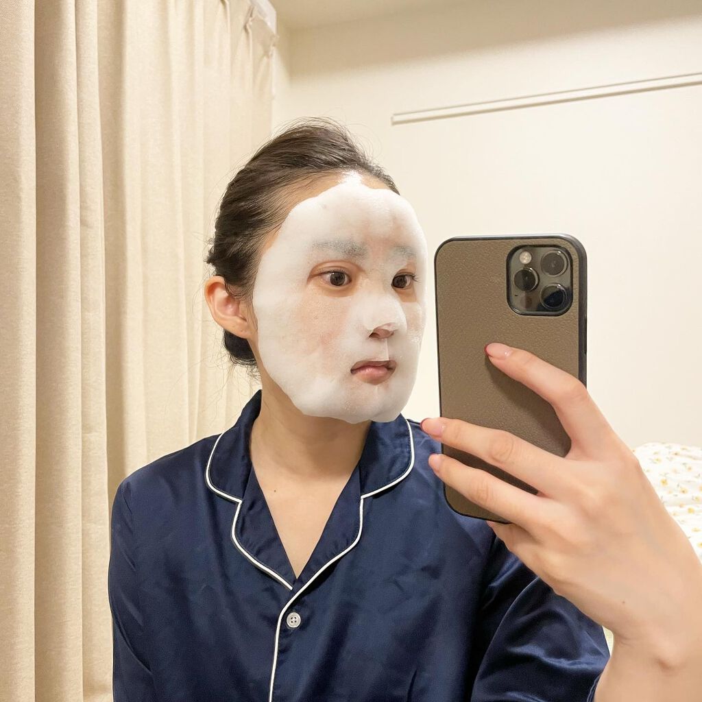 ホワイト もこもこ白泡マスク/リッツ/洗い流すパック・マスクを使ったクチコミ(2枚目)