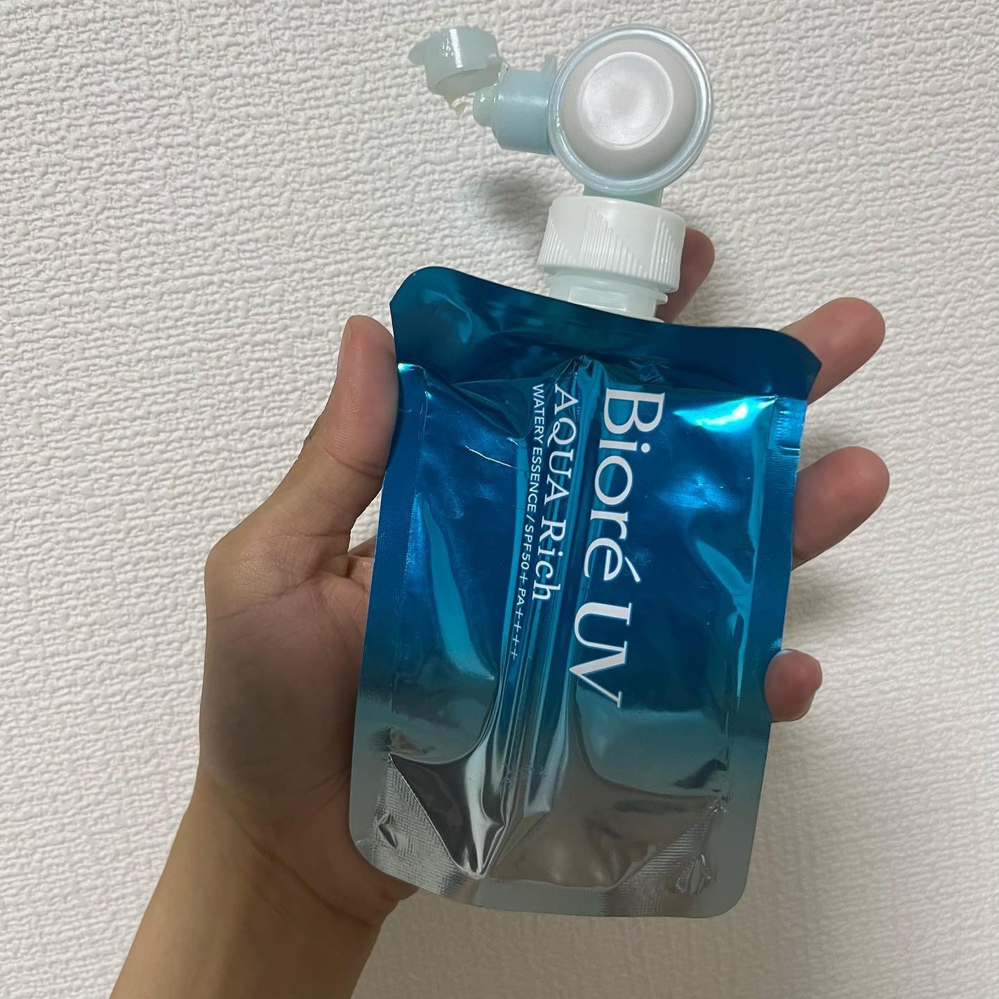 アクアリッチ フレッシュパウチ/ビオレ/日焼け止めローションを使ったクチコミ(1枚目)