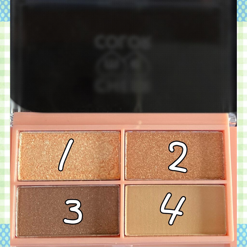 CHEER me COLOR アイシャドウ/セリア/アイシャドウパレットを使ったクチコミ（3枚目）