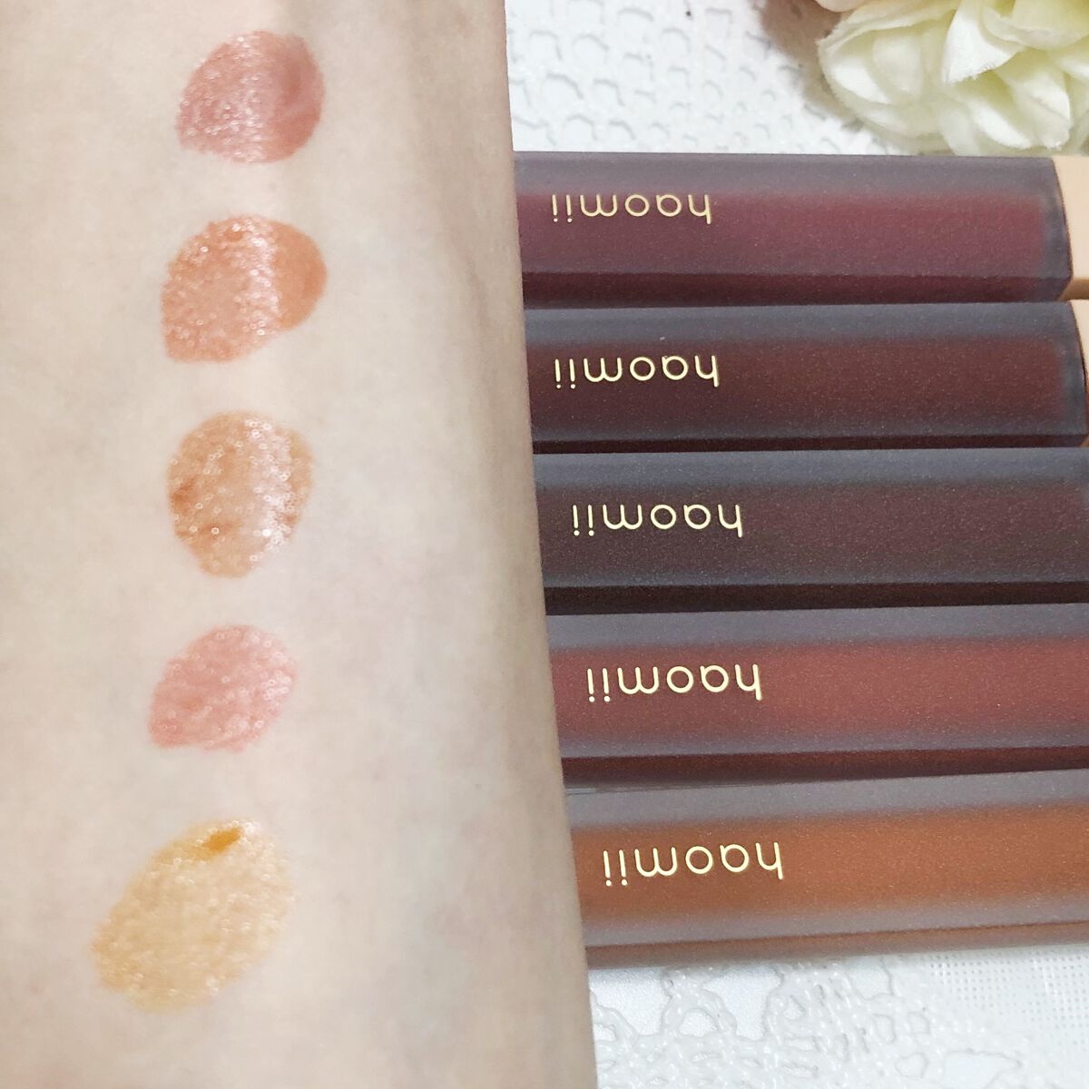 Melty flower lip tint/haomii/口紅を使ったクチコミ(5枚目)