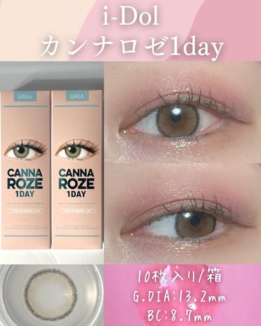 i-DOL CANNA ROSE DAILYのクチコミ「＼色素薄めでカンナアイ👀／

着色直径が大きすぎず
ふちもくっきりしすぎない
絶妙に可愛いカラ.....」（1枚目）