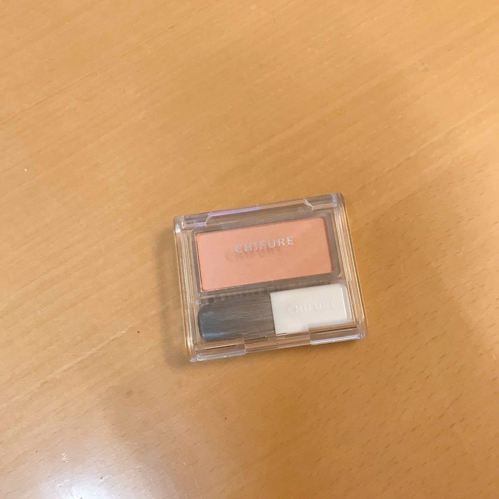 チーク カラー(ブラシ付)/ちふれ/パウダーチークを使ったクチコミ（1枚目）