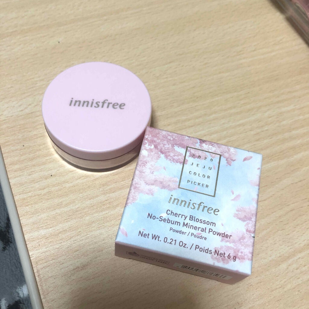 チェリーブロッサム ノーセバム ミネラルパウダー 2020 Jeju Color Picker/innisfree/ルースパウダーを使ったクチコミ(1枚目)