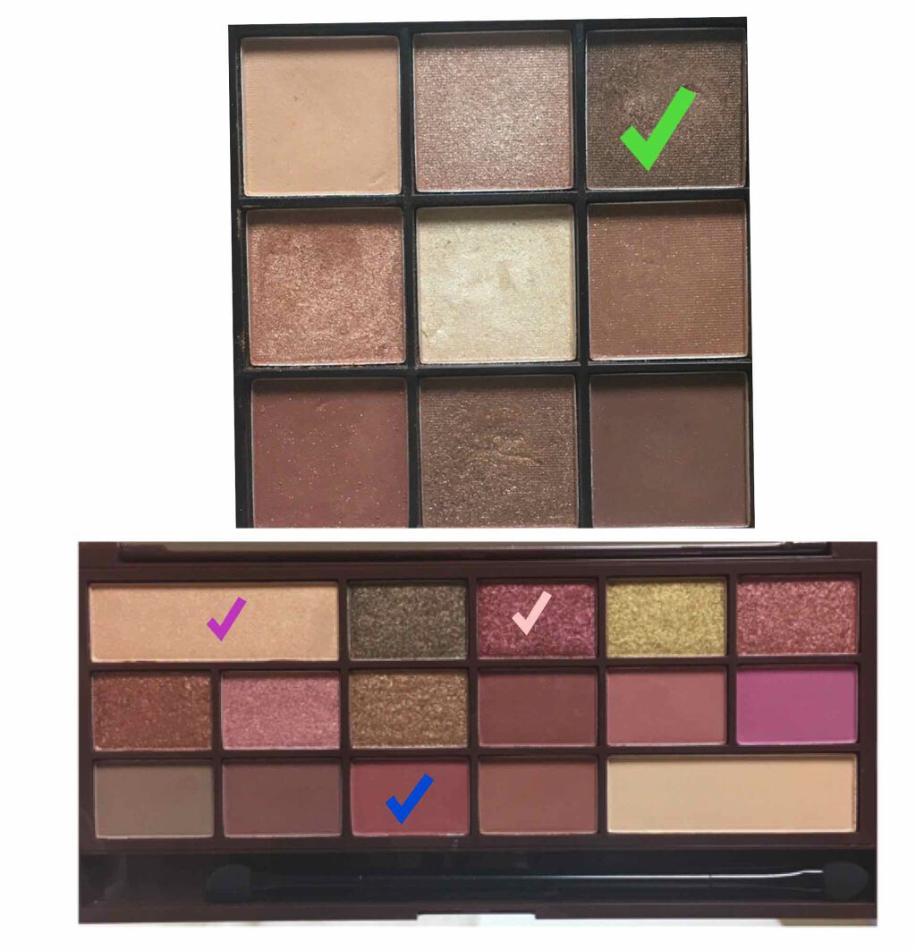 UR GLAM　BLOOMING EYE COLOR PALETTE/U R GLAM/アイシャドウパレットを使ったクチコミ（3枚目）
