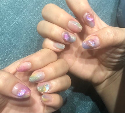 ジェルネイル(ライト対応)/セリア/ジェルネイルを使ったクチコミ(3枚目)