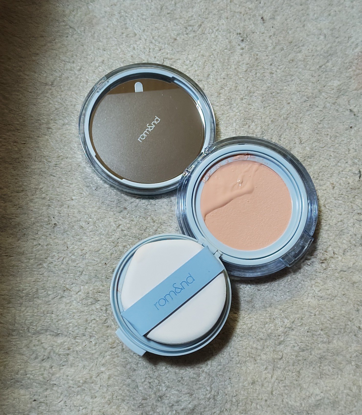 ベアウォータークッション 02 ピュア21/rom&nd/クッションファンデーションを使ったクチコミ（3枚目）