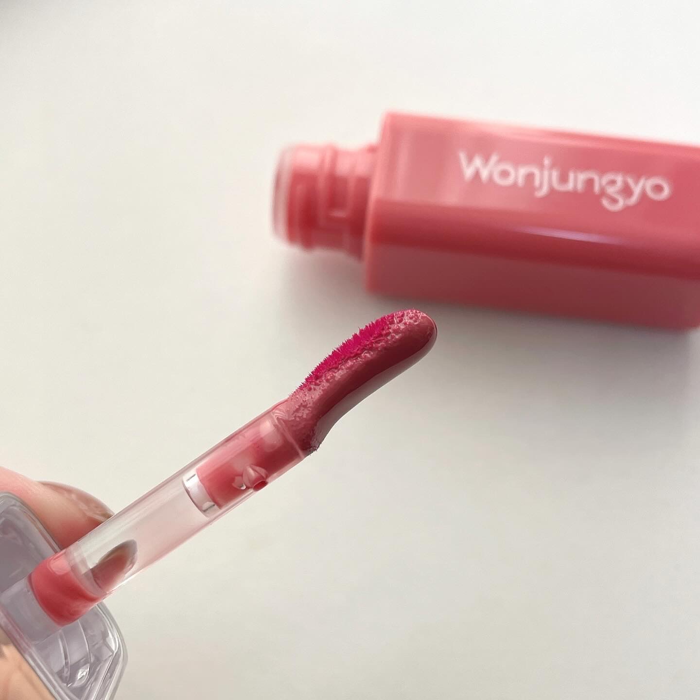 ウォンジョンヨ　キャンディーグロウティント 01 チャイティーピンク/Wonjungyo/リップティントを使ったクチコミ（3枚目）