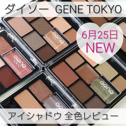 GENE TOKYO リラクシーアイシャドウ/DAISO/アイシャドウパレットを使ったクチコミ(1枚目)