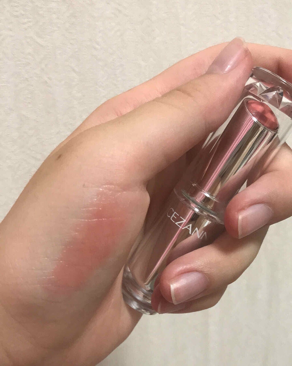 ラスティンググロスリップ/CEZANNE/口紅を使ったクチコミ(2枚目)