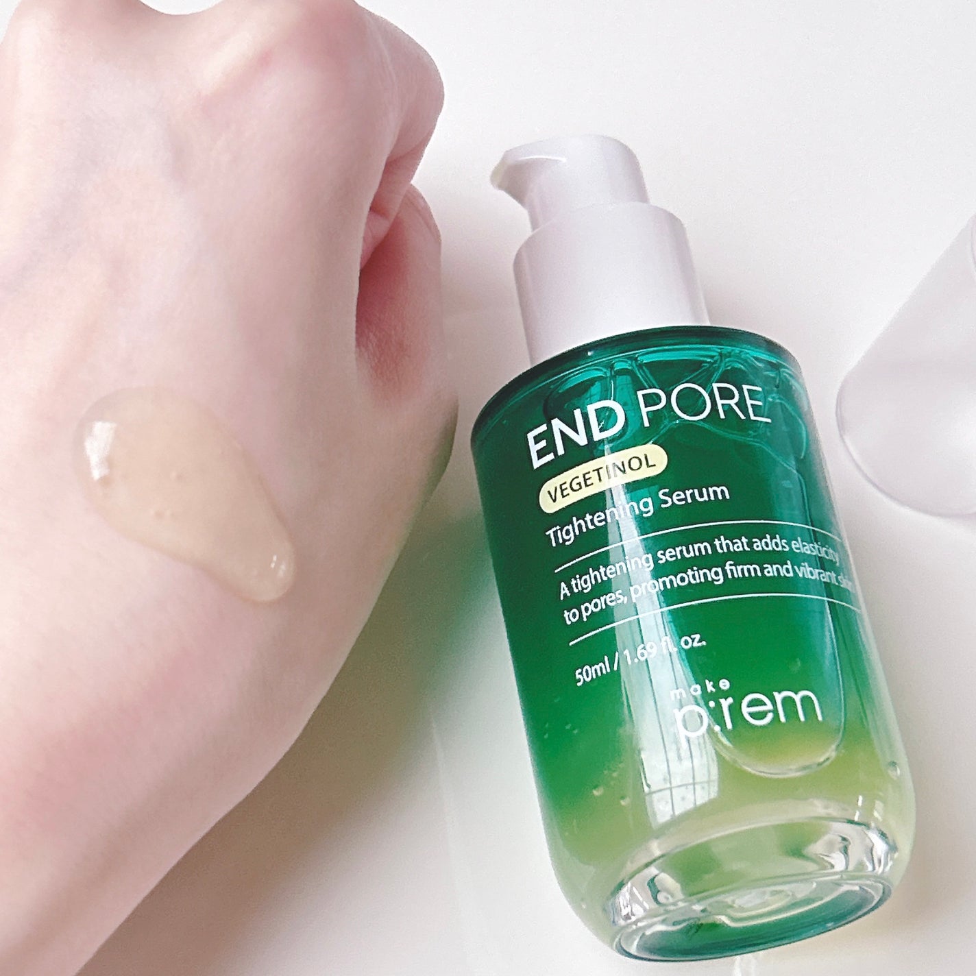 エンドポアベジチノールタイト二ングセラム/make prem/美容液を使ったクチコミ(2枚目)